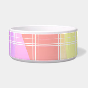 Modern Stripe Kleurrijke Regenboog driehoek patroo Voerbakje