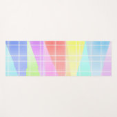 Modern Stripe Kleurrijke Regenboog driehoek patroo Yogamat (Voorkant (horizontaal))