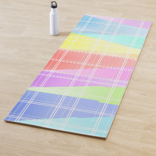 Modern Stripe Kleurrijke Regenboog driehoek patroo Yogamat