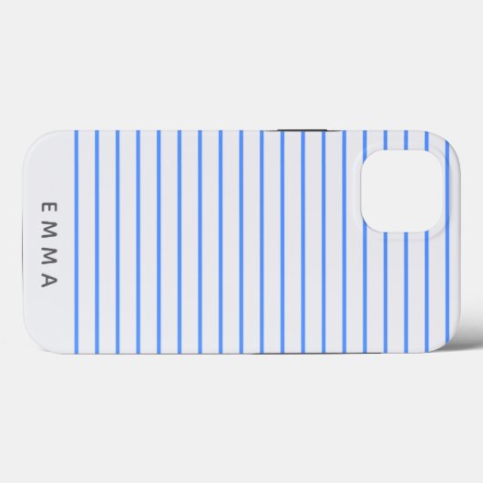 Modern Stripe | Nautical Blue Striking Scandi Case-Mate iPhone Case (Achterkant (horizontaal))