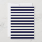 Modern Stripe Nautisch Anker Bachelorette Party Kaart (Achterkant)