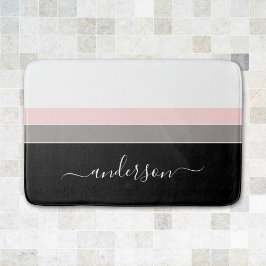 Modern Stripe Personaliseer kleurenblok Badmat