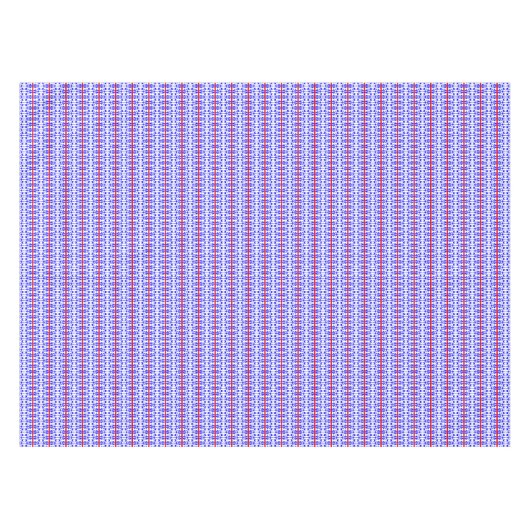 Modern Stripe Red White Blue Bold Stylish Pattern Tafelkleed (Voorkant (Horizontaal))