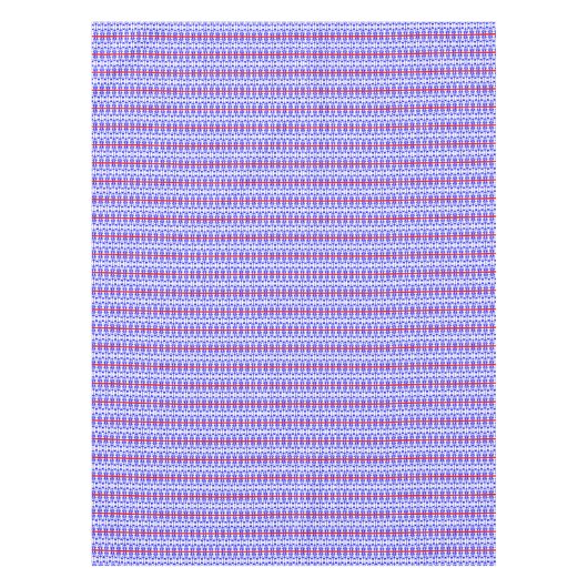 Modern Stripe Red White Blue Bold Stylish Pattern Tafelkleed (Voorkant)