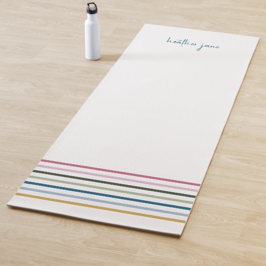 Modern Stripe Yogamat (In situ)