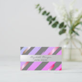 Modern, Striped, de Slag van de Borstel van de Fol Visitekaartje (Staand voorkant)