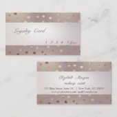 Modern, Striped, Dotted Loyalty-kaart Klantenkaartje (Voorkant / Achterkant)