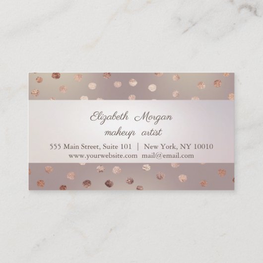 Modern, Striped, Dotted Loyalty-kaart Klantenkaartje (Achterkant)