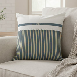 Modern Striped Farmhouse Décor Accent Kussen