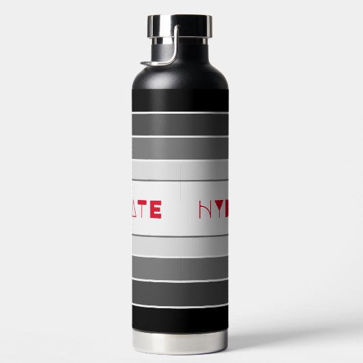 Modern Striped HYDRATE Waterfles (Rechts)