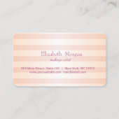 Modern Striped Makeup Loyalty Kaart (Achterkant)