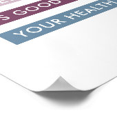 Modern Stripes Business Label Line Poster (Hoek)