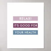 Modern Stripes Business Label Line Poster (Voorkant)