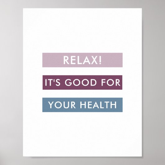 Modern Stripes Business Label Line Poster (Voorkant)