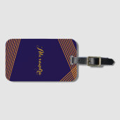 Modern Stripes Custom Bagagelabel (Voorkant (horizontaal))