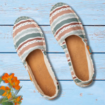 Modern Stripes Cute Love Hearts Blue Terracotta