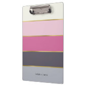 Modern Stripes gepersonaliseerd klembord (Links)
