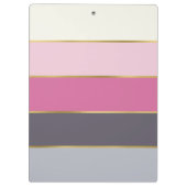 Modern Stripes gepersonaliseerd klembord (Achterkant)