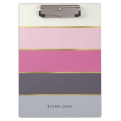Modern Stripes gepersonaliseerd klembord (Voorkant)