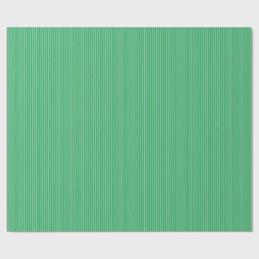 Modern Stripes Groen en Wit Inpakpapier (Vlak)