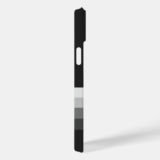 Modern Stripes Monogram iPhone 14 Hoesje (Achterkant / Rechts)