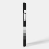 Modern Stripes Monogram iPhone 14 Hoesje (Achterkant / Links)