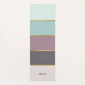 Modern Stripes Patroon Gepersonaliseerd Yogamat (Voorkant)