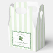 Modern Stripes St Patricks Day Wedding Shower Bedankdoosjes (Geopend)