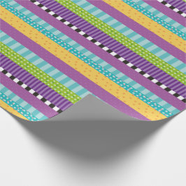 Modern Stripes Stippen Pattern Cadeaupapier