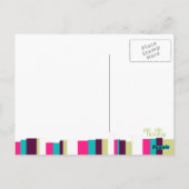 Modern Stripes Teacher Bedankt Foto Briefkaart (Achterkant)