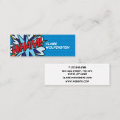 Modern Strips Boek WHAM Mini Visitekaartje (Voorkant / Achterkant)