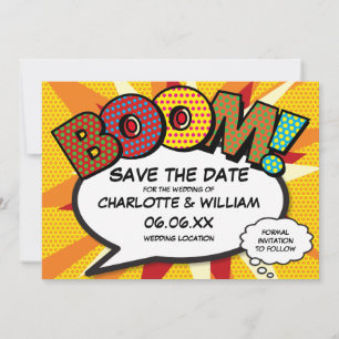 Modern Strips BOOM Save The Date