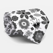 modern stropdas voor huwelijksdag in paisley (Opgerold)