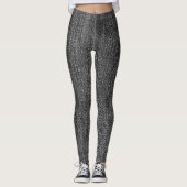 Modern Style Black of Blue Denim Jean Style Yoga Leggings (Voorkant)