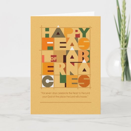 Modern Style Feast Greeting Card Feestdagen Kaart (Voorkant)