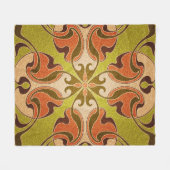 Modern Style Glas in lood Venster Fleece Deken (Voorkant (Horizontaal))