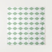 Modern Style Tapestry with Geometric Diamond Print Wandkleed (Voorkant (horizontaal))