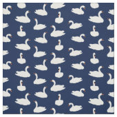 Modern Stylish Blue Swan Pattern  Stof (Swatch)