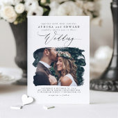 Modern Stylish Boho Wedding Photo Uitnodiging