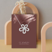 Modern Stylish Bronze Jewelry Earring Display Visitekaartje