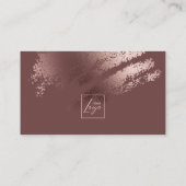 Modern Stylish Bronze Logo Business Card Visitekaartje (Achterkant)