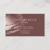 Modern Stylish Bronze Logo Business Card Visitekaartje (Voorkant)