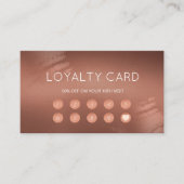 Modern Stylish Bronze Logo Customer Loyalty Visitekaartje (Voorkant)