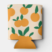 Modern Stylish Citrus Fruit Oranges Pattern Blikjeskoeler (Achterkant)