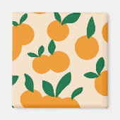 Modern Stylish Citrus Fruit Oranges Pattern Magneet (Voorkant)