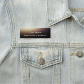 Modern Stylish Custom Black Technology Profession Naamplaatje (In situ)