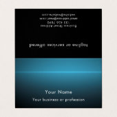 Modern Stylish Custom Text QR Code Technology Visitekaartje (Buitenkant ongevouwen)