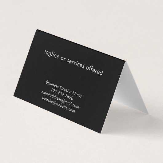 Modern Stylish Custom Text QR Code Technology Visitekaartje (Achterkant)