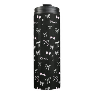 MODERN STYLISH CUSTOMIZED YOUR OWN BOW BLACK THERMOSBEKER