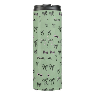 MODERN STYLISH CUSTOMIZED YOUR OWN BOW GREEN THERMOSBEKER